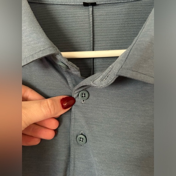 Lululemon Evolution Short Sleeve Polo Blue Size XXL - Picture 3 of 9